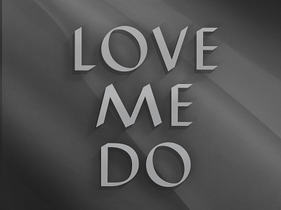 Love Me Do beatles design drawing film illustration lettering title