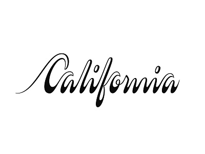 California california illustration lettering logo logtype script