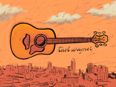 Guitar drawing guitar illustration lettering music patreon sketch