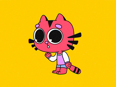 Rocky, the cat 2d animation cartoon cat character character design ohvalentino rocky