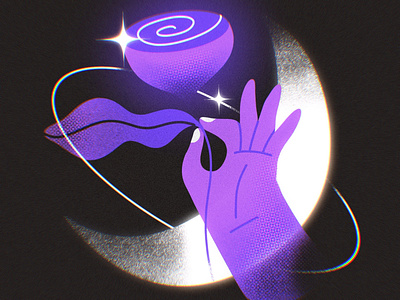 Moon Flower. 🌙 🌸 fantasy flower hand illustration moon ohvalentino rose