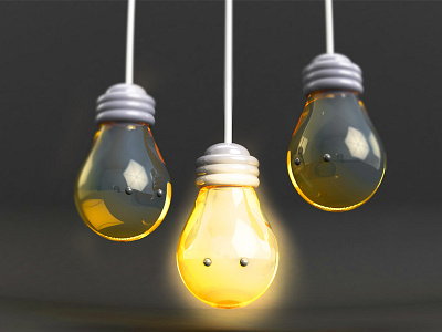 Envy 3d beargara bulb c4d character cute idea lamp