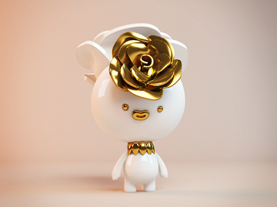 Little Rose beargara c4d cali character colombia design flower illustartion manuelvergara rose