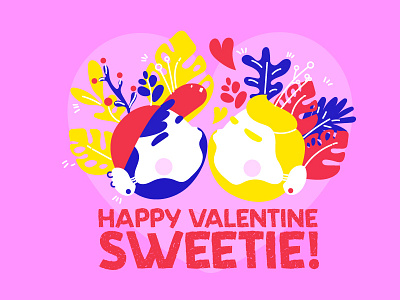 Happy Valentine's Day Sweetie! beargara boys character gay happyvalentine illustration love plants valentine