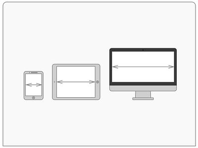 Responsive Design Illustration (WIP) apple responsive vector wip