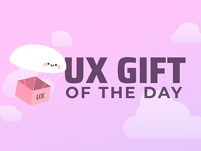 UX Gift of the Day (v2) illlustration iteration