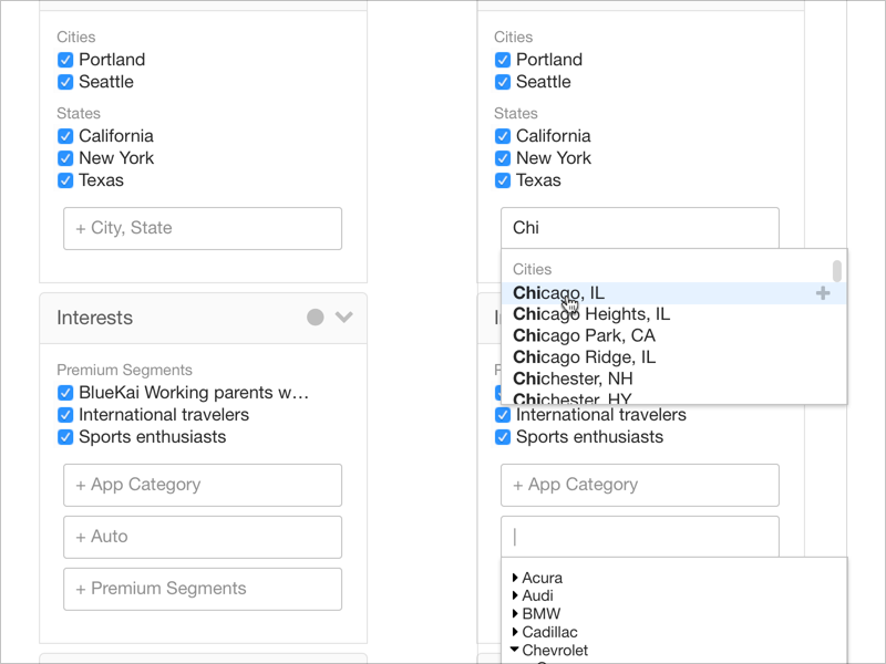 Audience Filter Concept Wireframes by Adam Ruf on Dribbble