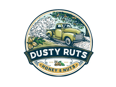 Honey & Nuts Logo Design car logo graphic design honey logo logo design mascot logo nuts logo