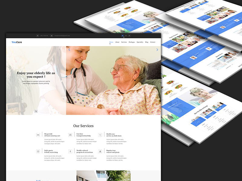 Elderly Care Psd Template Designs, Themes, Templates And Downloadable ...