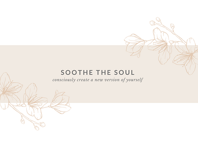 soothe the soul art branding design illustrator logo minimal ui ux web website