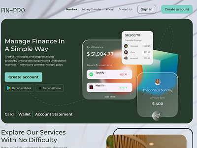 FinTech Website Design