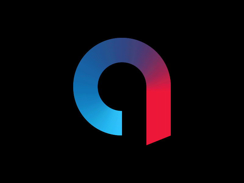 Letter A Logo Reveal 2016 2d animation anthony gradient icon letter a letter animation logo