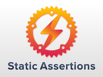 Static Assertions 2018 2d assert gradient library logo rust testing