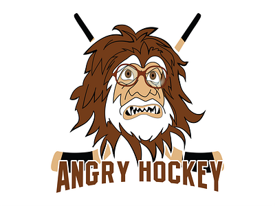 Angry Hockey Vector