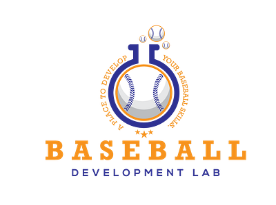 Baseball Development Lab branding design icon illustration logo vector