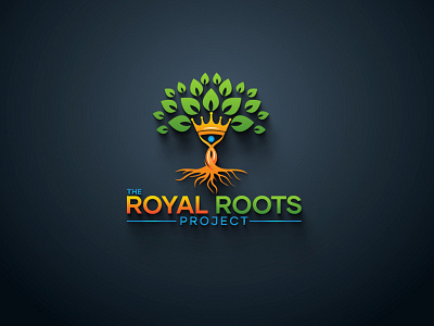 The Royal Roots Project design icon illustration logo