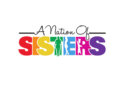 A Nation of Sisters 3d logo design icon logo logo design vector