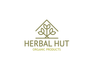 HERBAL HUT logo design. 2021 logos aesthatic logo all type logo designs brand icon brand identity creative designs design herbal logos icon design illustration logo minimal logo deisgns minimalism simple clean logo super logos