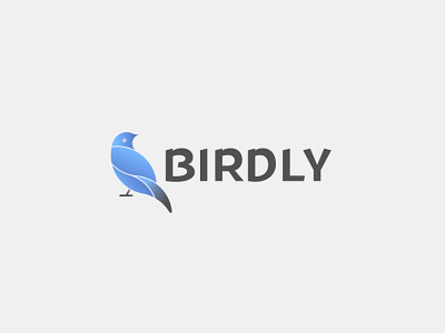 BIRDLY minimal logo design.