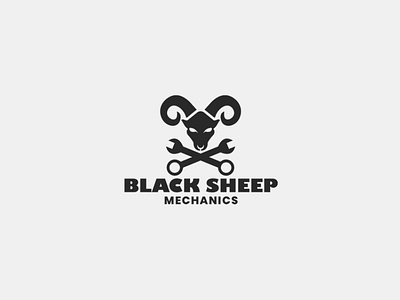 BLACKSHEEP MECHANICS logo design.