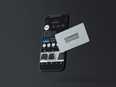 Common Cultured Business Card & Instagram Page.