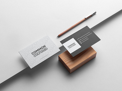 Common Cultured Business Card Design.