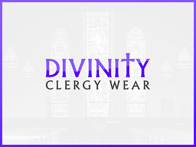 Clergy Apparel Logo apparel brand design branding clergy graphic design logo logo design typography