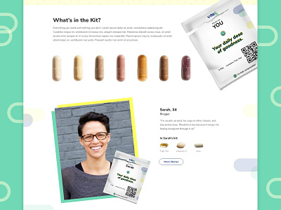Vitamin Subscription Homepage design e commerce design graphic design ui vitamin web design website design