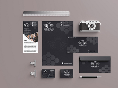 Elegant Stationery Design brand brand design brand identity branding branding design elegant elegant design graphicdesign graphics illustration promotion promotional design stationary stationary design stationery stationery design stationery set