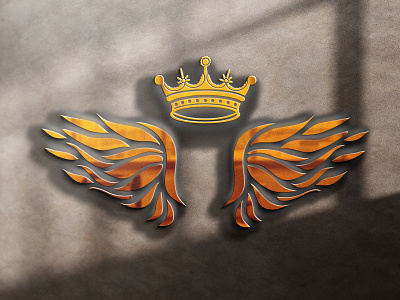 Royal Logo brand identity branding creative crown crownlogo graphicdesign graphics logo logodesign royal logo royale royalty wings wings logo