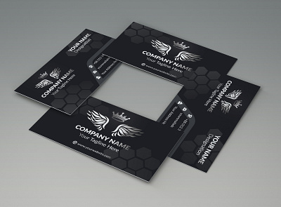 Elegant Silver and Black Business Card brand identity branding business card design business cards businesscard creative elegant elegant design graphicdesign graphics logodesign luxury design silverandblack