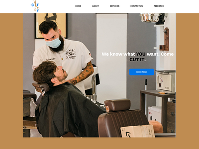 Barbershop Webpage Design