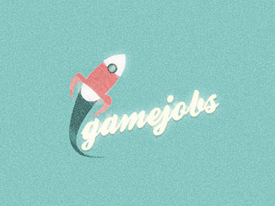 Gamejobs game job jobs retro rocket space vintage