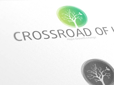 Crossroad Logo change church crossroad green hope life tree