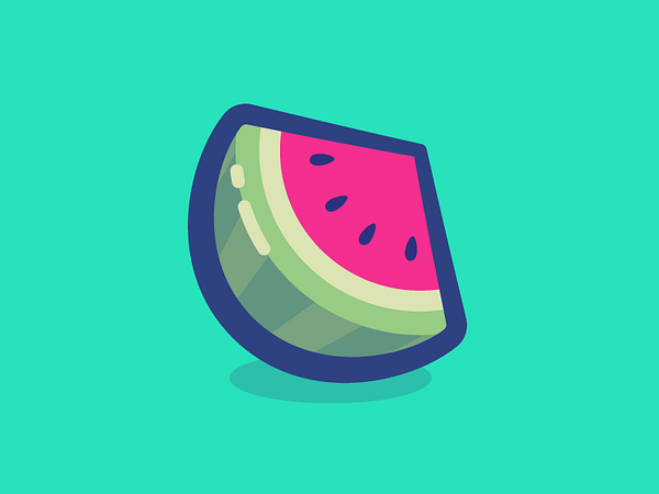 Watermelon logo by Arthur Cadiou on Dribbble