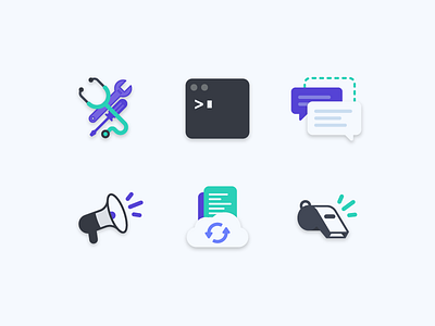 Medical / tech - Icon set chat cloud code health ia icon icons iconset medical rugby speaker sport stethoscope tech technology whistle
