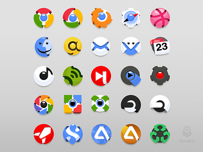 Stark Icons colourful customize dock icons osx replacement system set vector