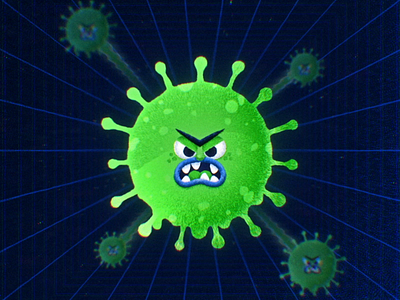 Virus 🦠 2d after effects animated animation character coronavirus covid 19 design mograph motion virus viruses