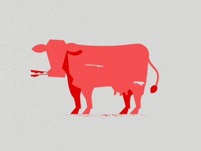 Cow after effects animation chinese cow eating gif hsbc illustration red
