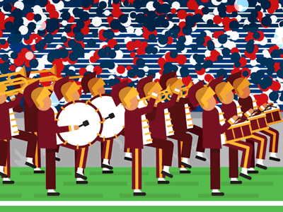 Marching band after effects american footbal animated animation cub studio drum gif marching band nfl trombone trumpet