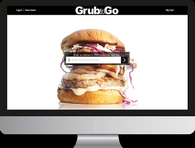 GrubToGo app branding illustration ux web