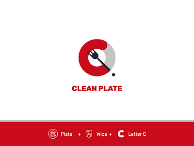 Clean Plate logo design