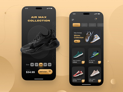 Shoes Store App e commerce mobileappdesign shoesapp ui ui design userinterfacedesign