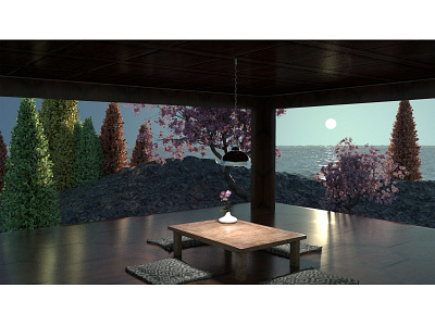 Concept 3D Design for a Outdoor Sitting Arrangement 3d modeling cinema 4d cinema4d design