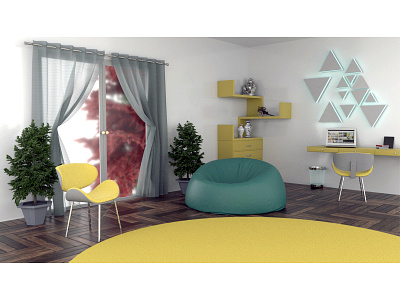 Leisure Room- Concept 3d design 3d modeling cinema 4d interior design