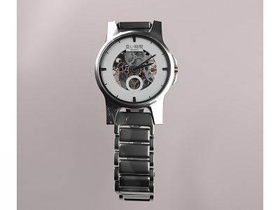 Watch Model - Front View 3d modeling arnoldrender blender3d blender3dart cinema 4d photoshop