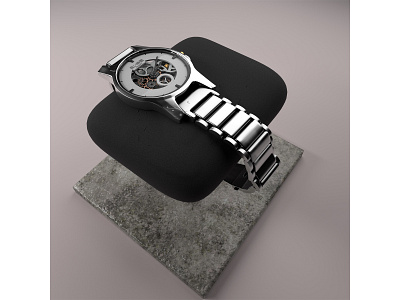 Watch Model-Left View 3d modeling arnoldrender blender3d blender3dart cinema 4d cinema4d photoshop