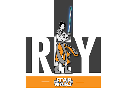 Rey design flat illustration illustrator starwars vector web