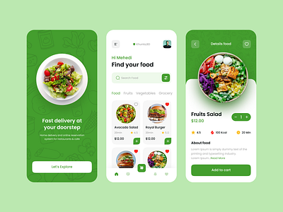 Grocery Shop Mobile App app app design ecommerce food food delivery fruit app grocery grocery store mhrana200 mobile ui modern design online shop shop shopping shopping app ui ui kit design uidesign ux vegetable app