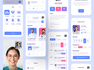 Doctor Consultant Mobile App consultant consultation covid doctor app doctor appointment full doctor app health health app healthcare hospital medical medical app medical app full design medicine mhrana200 modern design patient ui uidesign ux